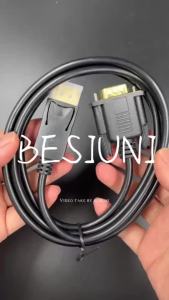 (HD1)HD 1080P Displayport to VGA Adapter Cable Male to Male Converter DisplayPort DP VGA Cable For TV PC Laptop Monitor Projector