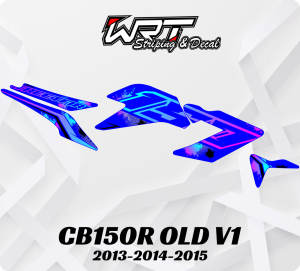 Striping CB150R v1-Stiker Decal CB 150R Lama Rainbow