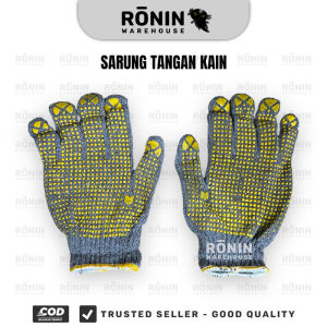 Sarung Tangan Kain Bintik Kerja Proyek safety glove