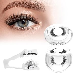 Higu clace Magnetic Eyelashes with Applicator 2 Pairs Magnetic Lashes Natural Look Wispy Magnet Lashes Easy to Wear and Remove(DJCX-A+B02)