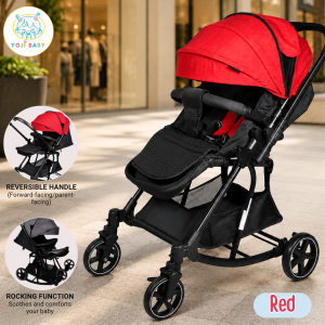 Yoji Baby 2-in-1 Foldable Stroller & Rocker for Baby to Kids Adjustable Compact Rocking Stroller