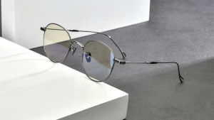 FONEX Kính Chống Ánh Sáng Xanh Titan Kính Mắt Tròn Cổ Điển Hoài Cổ Mới Cho Nữ 8554AB Thái Lan Cho Nam