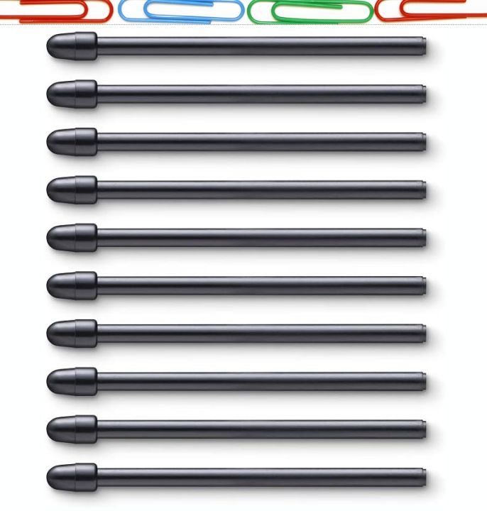 10 Pezzi] Punte Di Ricambio per Wacom Pro Pen 2/Slim/3D&Clas