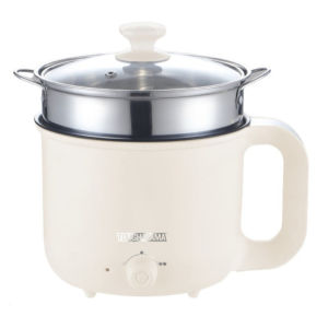 Tough Mama NTM-MP15SS2 Multicooker 1.5L Multipot Non-stick Stainless Steamer Electric Cooker Cream Pink Green
