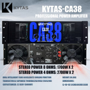 KYTAS CA38-High Power 3U Professional Amplifier 1700W × 2 Channels Bridged Series 8-4 Ohms KTV Party