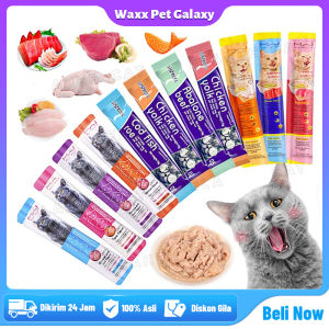 Pet Strip Snack Kucing Penggemuk Snack Makanan Kucing Basah Cat Food Creamy Treats 16g