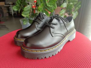 Dr Dotor Martens Air Wair Thick-Soled 3-Hole Bex Female Low-Top Leather Line Round Toe Casual Martin Shoes Size35-45