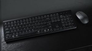 Backlit Wireless Keyboard and Mouse Quiet Light-Up Keys Tilt Legs Rechargeable USB Cordless Combo for Computer PC Laptop