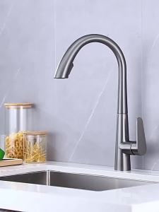 Kitchen Tap Faucet Cold And Hot Kitchen Faucet Kitchen Sink Tap Faucet  Supercharged Copper Sink Pull-out Household Kitchen Tap Faucet Cold And Hot