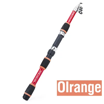 AKAKUMA 1.8M EVA Handle Glass Fiber Telescopic 4 Sections Fishing Rod For Saltwater Freshwater Spinning Jigging Rod