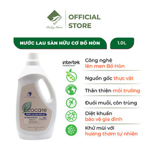 Nước lau sàn hữu cơ bồ hòn ECOCARE 1L kết hợp tinh dầu thiên nhiên khử mùi đuổi muỗi hương sả chanh