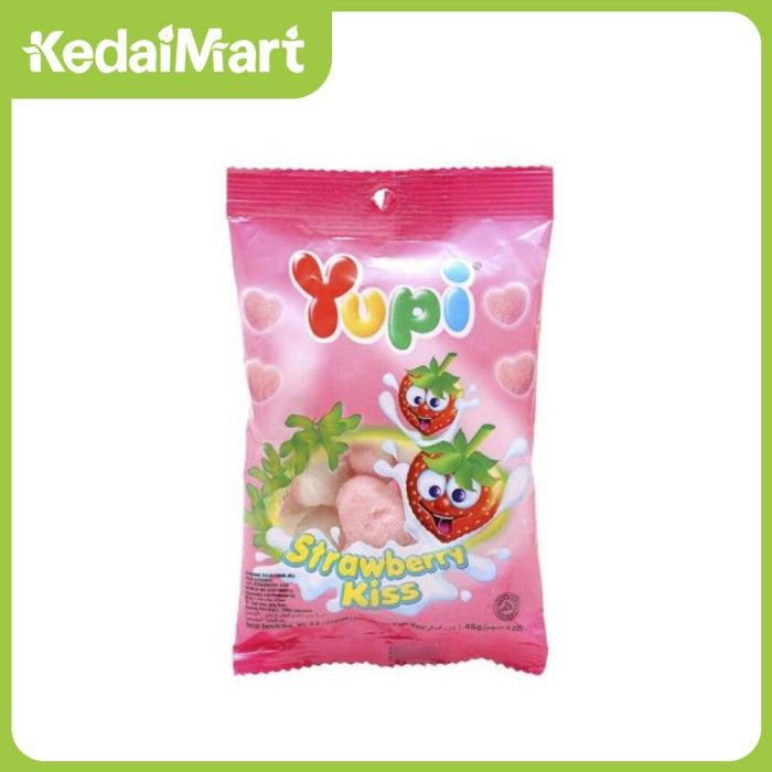Yupi Strawberry Kiss 45 Gram | Lazada Indonesia