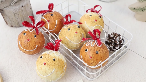 6 Pieces Christmas Tree Baubles Sturdy Gingerbreads Themed Ornament Portable for Festival Home Embellishment Decoration