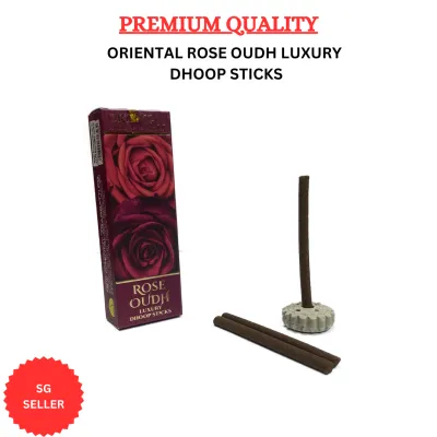 Oriental Rose Oudh Luxury Dhoop Sticks Box of 6 Pkts