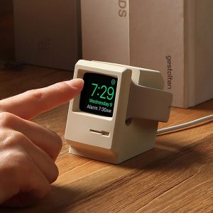 Silicone Charge Stand Holder Station Dock compatible with Apple Watch Ultra 2 49mm band iwatch Series 9 8 7 6 5 4 SE 2 Charger Dock watch acceccories(not include the watch or the charging cabel)