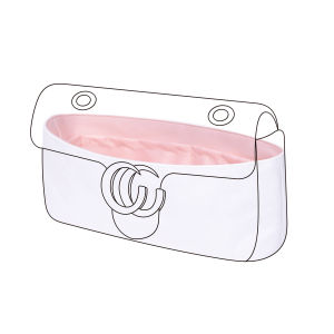 DGAZ Purse Organizer Fits for Marmont DuPont Paper Insert Portable Cosmetic Inside Bag