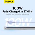 Baseus 100W USB A To USB Type C Cable Charger 6A Qualcomm 3.0 QC Quick Charge Fast Charging 480 Gbps Data Transfer USBC USB-C TypeC Type-C Nylon Braid for Samsung S23 Huawei Realme Xiaomi Smartphone Tablet Android. 