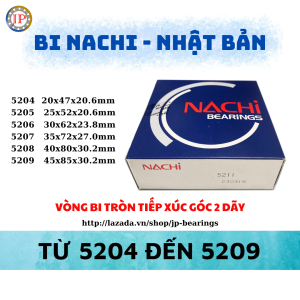 Vòng bi NACHI 5204 5205 5206 5207 5208 5209