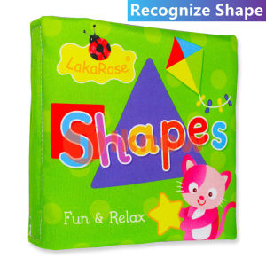 I know Cloth Baby Book Fabric Intelligence Development Educational Toy Soft Cloth Rustle Sound 3D Book Enlightenment Learning Cognize Books For 0-3 Years Old Kids Baby Toys
