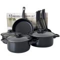 13pcs Non Stick Cookware Set Stainless Steel Pot Fry Pan Cooking Set Kawali Induction Pan Set Cookin. 