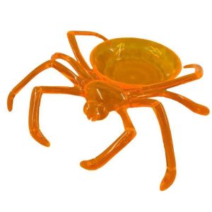 ZENGD Spider Shape Halloween Candy Bowl Exquisite Standing Snack Storage Props Decoration Plastic Sweets Holder Halloween