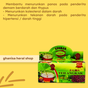 TEH CELUP ANGKAK ALIFA ORIGINAL ISI 20 SACHET UNTUK DBD TROMBOSIT TYPUS KOLESTEROL DARAH TINGGI DLL