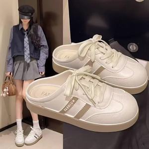 [Free Shipping] WomenS Slip-On Sandals For Summer Closed-Toe Half-Slippers For Women Lightweight WomenS Shoes For Outdoor Wear Fashionable WomenS Sandals For Outdoor Use