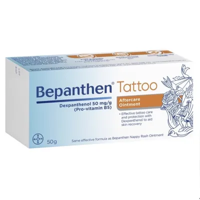 Bepanthen : Tattoo Aftercare and Protection Ointment cream (50G)