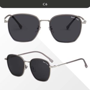 SSON TVTE Kacamata Hitam Kotak Metal TR Polarized Sunglasses Outdoor Fashion Women P28222