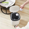 Ecoco Foot Pedal Press Type Trash Can with Cover Silent Closing Garbage Bin 7L 11L for Kitchen Bathroom. 