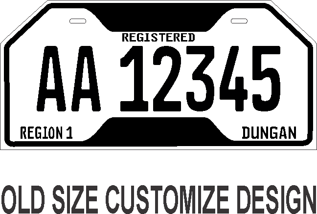 Plate number for motorcycle hotsell