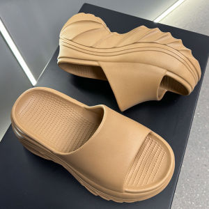 26 New Summer Thick-Soled Slippers For Women Versatile Height-Increasing EVA Non-Slip Slippers For Home And Outdoor Use