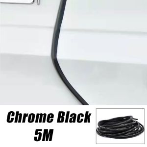 Seal Strip Karet Peredam Suara Pintu Mobil Panjang 5/10m Pelindung Pintu Mobil Chrome