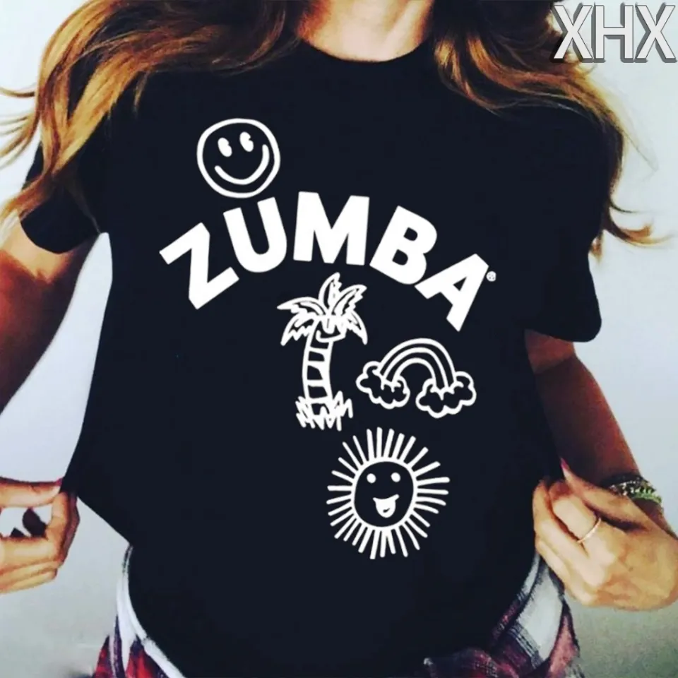 I Love Zumba outfit Dance Heart Print Female T Shirt Women Clothes