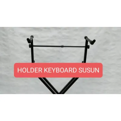 STAND KEYBOARD SUSUN DOBEL 2 TINGKAT STAND KEYBOARD DUA SUSUN DOUBLE