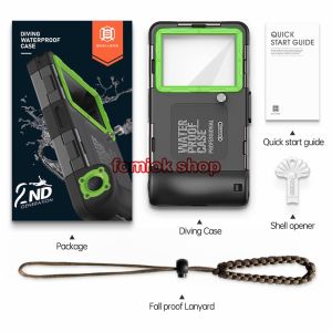 Shellbox Waterproof Diving Swimming Phone Case 15M Underwater Photo Cover for Samsung Galaxy Z Flip 8 7 FE 6 5 A57 A37 A27 A17 A07 A56 A36 A26 A16 A06 A55 A35 A25 A15 A54 5G