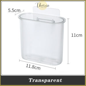 Bathroom Wall Mounted Toothbrush Toothpaste Holder Dental Cosmetic Storage Box Kitchen Chopsticks Spoon Storage Rack Organizer