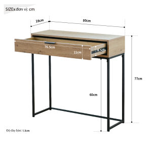 [FURNI HOME]  Tab đầu giường bàn làm việc. Khung sắt chắc chắn RICHOME DE316 thiết kế hiện đại sang trọng