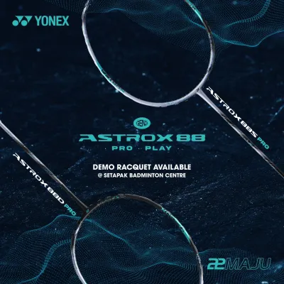 YONEX 88D 88S PRO | GAME | PLAY | ( FREE STRING + GRIP ) BADMITON RACKET ( 3rd Gen ) New Color