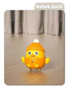 ​Mainan Edukasi Magnetik: Bebek Woble Elektrik dengan Cahaya/Suara Bantu Belajar Merangkak