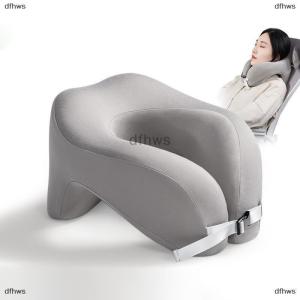 [COD] dfhws Travel Pillow U-Shape Pure Memory Foam Neck Pillow For Airplane Office Nap Cervical Pillows Flight Sleeping Head Neck Support