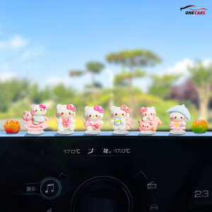 Set 6 Mèo Hello Kitty Trang Trí Taplo Ô Tô Bàn Học Bàn Làm Việc Siêu Đáng Yêu