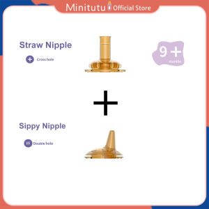 Minitutu ขวดนมวัสดุ Tritan สำหรับทารก 240ml/300ml นาโนซิลเวอร์คอกว้างป้องกันอาการโคลิค