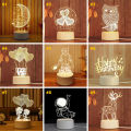 3 Color 3D Light LED Table Lamp Lampu Tidur Meja Anak Hadiah Birthday Guru Cikgu Teacher Gift 小夜灯. 