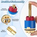 Dreyoo Replacement for 10670 Shower Cartridge Compatible with Aquasource/Glacier Bay, Single Handle Shower Faucet Cartridge Replacement for Hl-40 for Hot Cold Water Shower/Tub Faucet Shower Cartridge. 