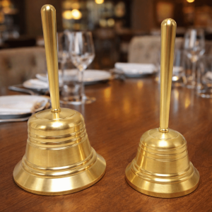 RBJ4 with Bell Clapper Solid Brass Call Bell Sound-producing Polishing Hand Bell Childrens Bell Toys Crisp Sound Dining Bell Restaurant