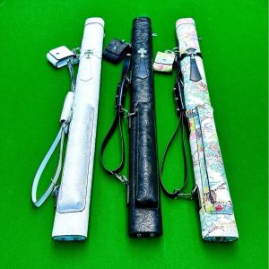 2026 Hot Sale [ Shipped from China ] Billiard cue bag cue case billiard cross-shaped double-hole cue holder handmade cue holder cue bag portable hand-held cue case B3