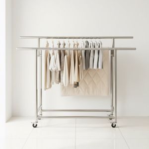 ราวตากผ้า3บรา ราวตากผ้าสเเตนเลสพับได้