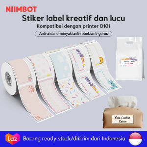 Kertas Label Warna Eksklusif untuk Mesin Label NIIMBOT D101 Kertas Label Termal Berkualitas Tinggi dengan Pencetakan Jelas dan Ramah Lingkungan Kertas Label Serbaguna untuk Produk