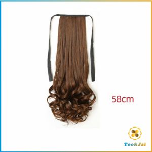 TookJai วิกผมหางม้าปลอม ปลายลอนหยักโศกใหญ่ ponytail wig